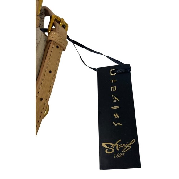 Sharif Womens Hobo Bag Beige Anaconda Tears Leather Shopper Tote Satchel NWT - Picture 5 of 14